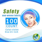 Disposable Bouffant Caps, 21inches Hair Net, Elastic Dust Cap - Image 2