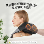Cordless Shiatsu Neck and Shoulder Massager, Back Massager - Image 6