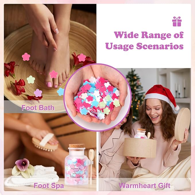 DOSTATNI Pedicure Soap Flowers Pedicure Foot Spa Tablets 10 Oz Plastic Bath - Image 5