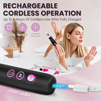Electric Nail Drill, Cordless 2000 mAh Rechargeable Portable Nail File 12 in 1 - Image 3