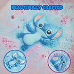 Stitch Bath Bombs for Kids, Fun Bright Rainbow Colors, Raspberry Scented for - Image 5