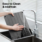 Razborci Stone Dish Drying Mat for Kitchen Counter, Water Absorbing Bathroom - Image 7