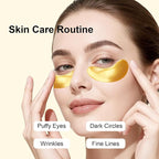 Permotary 30 Pairs Gel Crystal Collagen Under Eye Patches, 24K Gold Eye Mask - Image 2
