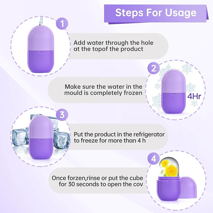 Ice Roller for Face and Eye, Facial Beauty Ice Roller Skin Care Tools, Ice - Image 4