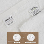 SEMAXE White Bath Towel, 100% Cotton Bath Towel - Image 4