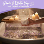 Himalayan Bath Salt with Lavender Petals, Essential Oil & Epsom Salt– 170 Grams - Image 4