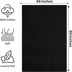 Pack of 2 Jumbo Bath Sheet 40 x 80 Inches, Extra Large Lightweight & Quick Dry - Image 2