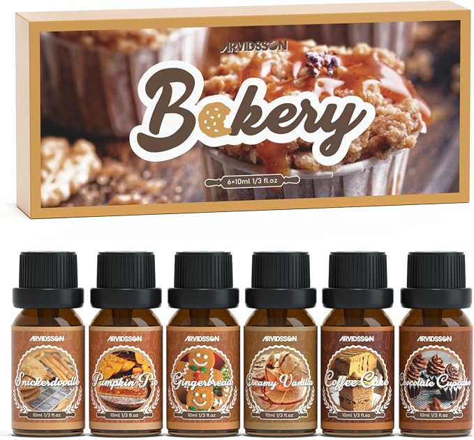 ARVIDSSON Bakery Essential Oils Set, Natural Fragrance Oil by ARVIDSSON