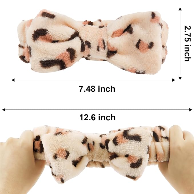 Ondder Leopard Terry Cloth Spa Headbands - Image 6