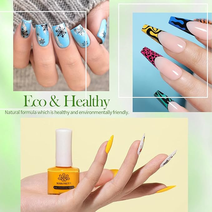 Born Pretty Nail Art Stamping Polish Holographic Chameleon Effect Fingernail - Image 4