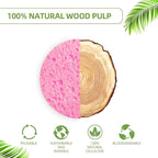 50-Count Compressed Facial Sponges|Kickleen 100% Natural Cellulose Cosmetic Spa - Image 7