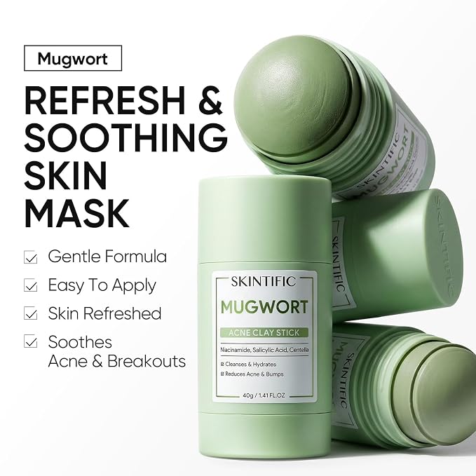 SKINTIFIC Mugwort Clay Stick Mask - Image 3