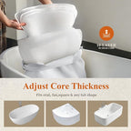 Luxury Bathtub Pillow, Gift for Mother's Day, Neck & Back Support, Quick-Drying - Image 5