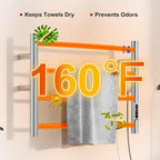 Heated Towel Racks for Bathroom, Wall Mounted Electric Towel Warmer Racks - Image 3