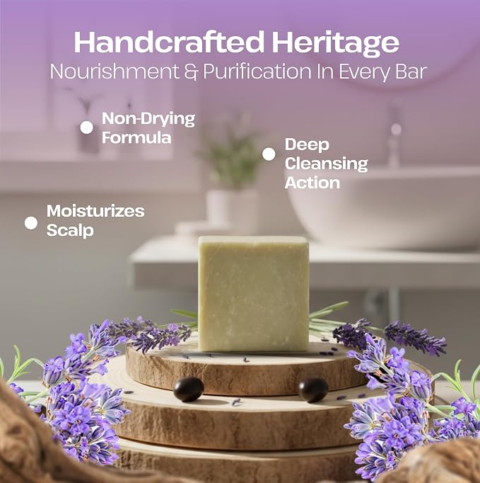 Dr.Ancient Lavender Soap Bar, Organic Soap Bars Handcrafted the Traditional Way - Image 6