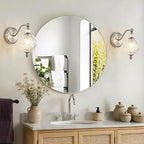 1 Piece Brushed Nickel Wall Sconce, 1-Light Mid Century Modern Brushed Nickel - Image 9