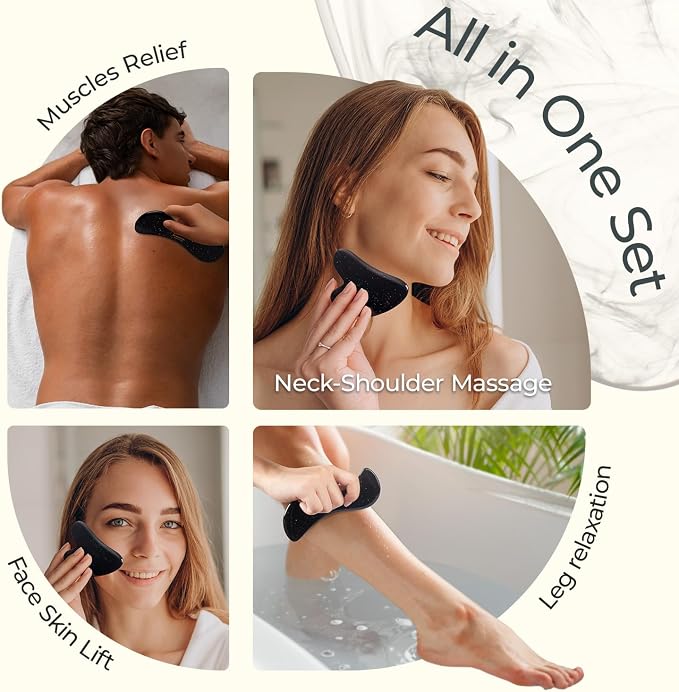 Scienlodic 2 Pcs Gua Sha Massage Tools - Image 4