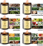 6 Pack 42oz Fall Scented Candles, Soy Wax Candles - Image 3