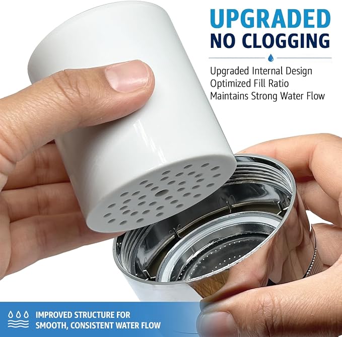 Casaheal 4 Pack 15 Stage Shower Filter Replacement Cartridge - Image 2
