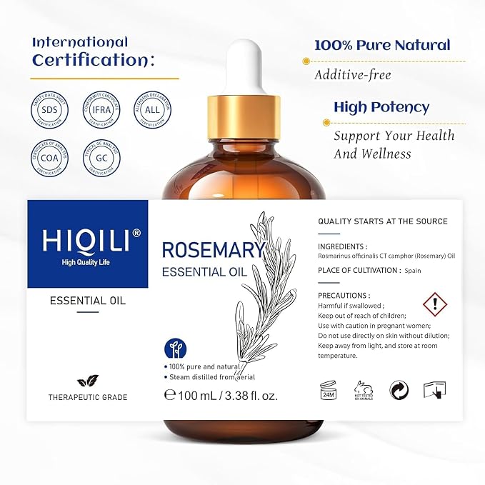 HIQILI Rosemary Essential Oil, 100% Pure & Natural, - Image 12