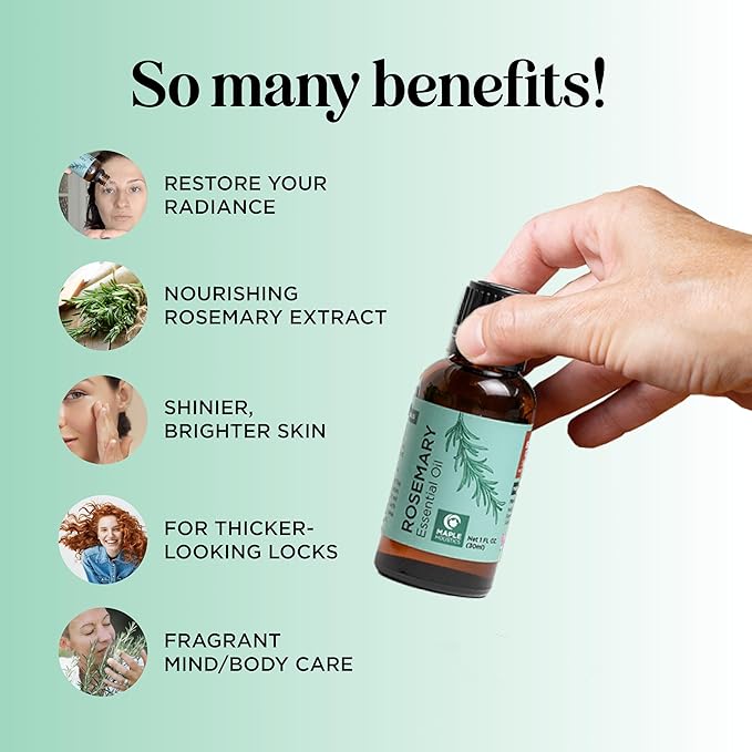 Pure Rosemary Oil for Hair Skin and Nails - Image 2