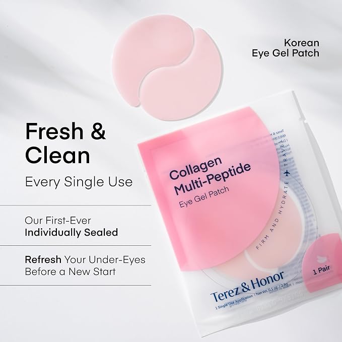 TEREZ & HONOR Peptide Collagen Hydrogel Eye Patches - Image 6