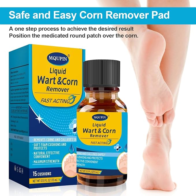 MQUPIN Corn Removers for Toes，Extra Strength Corn & Callus Remover for Feet & - Image 6