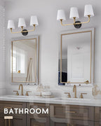 Bathroom Light Fixtures, 3-Light Wall Sconce, Modern Sconces Wall Lighting - Image 4