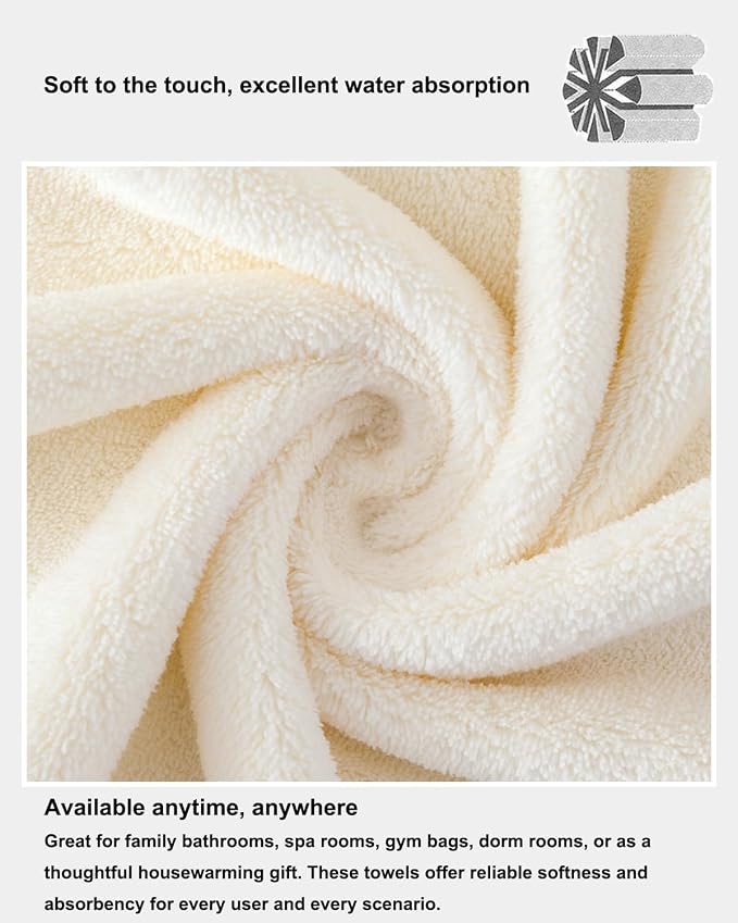 sakano Microfiber Bath Towel Set Ultra Soft Absorbent Speedy Drying Fade - Image 4