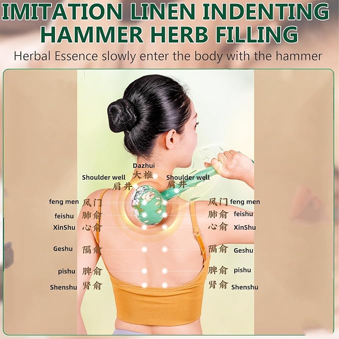 Mugwort Massage Hammer, Massage Tools Back, Shoulder & Body - Image 5