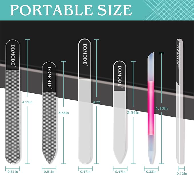 Glass Nail File Buffer with Case - Image 7