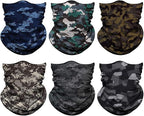 Venswell Neck Gaiter Face Mask Men Women, Seamless Bandana Rave Face Cover by Venswell