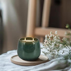 1 Pack Soy Wax Green Ceramic 2-Wick Outdoor Citronella Candles– Long Burning - Image 6