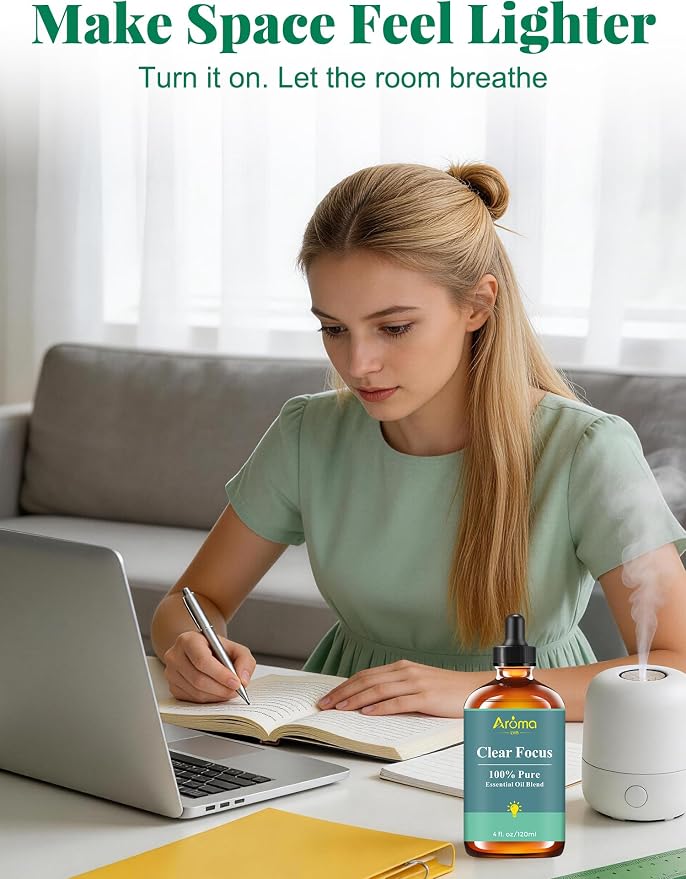 Clear Focus — A 100% Pure Essential Oil Blend, Cool-Citrus Herbal Blend that - Image 7