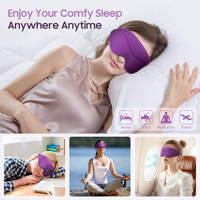 BeHoomi Sleep Mask, Premium Eye Mask - Image 7