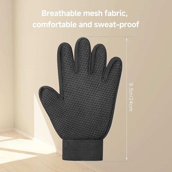 NVNAN Pet Hair Removal Glove for Dogs & Cats, Bathing and Washing, Safe for - Image 5