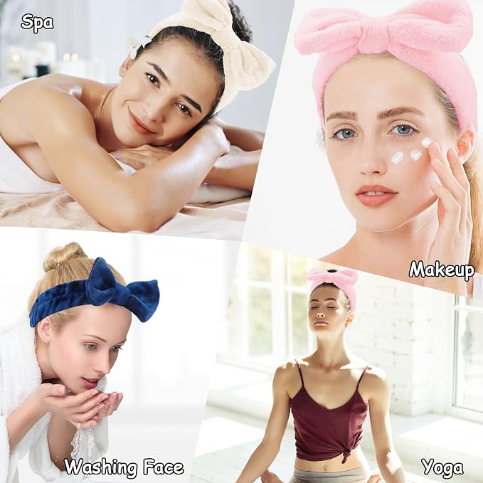 Casoty 6 Pcs Spa Headband, Hair Band - Image 4