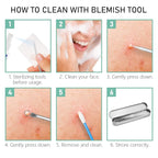 Pinkiou Blackhead Remover Comedone Pimple Popper Tool Acne Extractor Blemish - Image 5