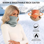 TICONN Neck Gaiter Face Cover Scarf, Neck Warmer Breathable Sun & Wind-proof - Image 3