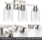 Unicozin 3 Light Bathroom Light Fixtures, Modern Vanity Lights Over Mirror - Image 4