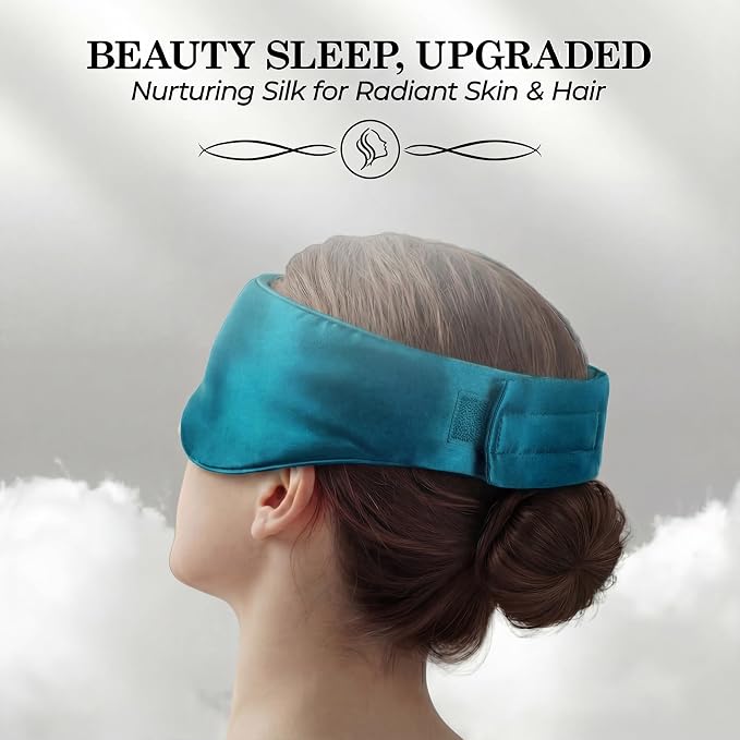 SLEEP SANCTUARY 100% Pure Mulberry Silk Sleep Mask - Image 7