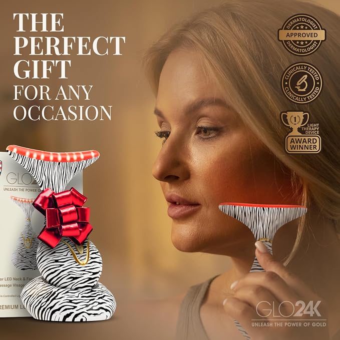 GLO24K 7 Color Beauty Device – Triple LED Action & Vibration Technology Facial - Image 6