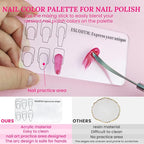 Nail Stand For Press On With Nail Art Brushes Nail Holder For Painting Practice - Image 5