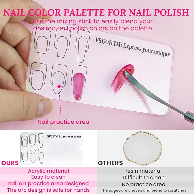 Nail Stand For Press On With Nail Art Brushes Nail Holder For Painting Practice - Image 5