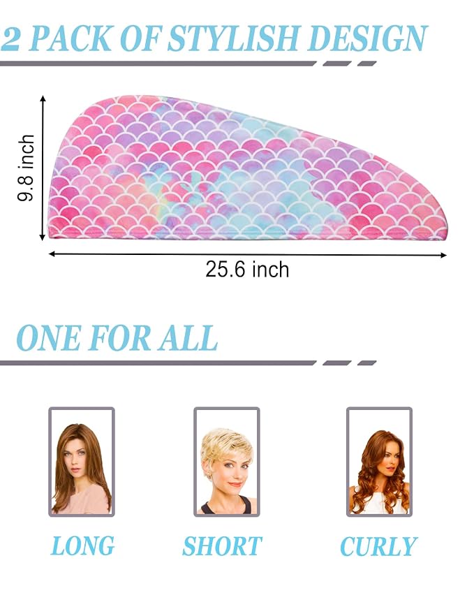 ELLEWIN Microfiber Hair Towel Wrap - Image 3