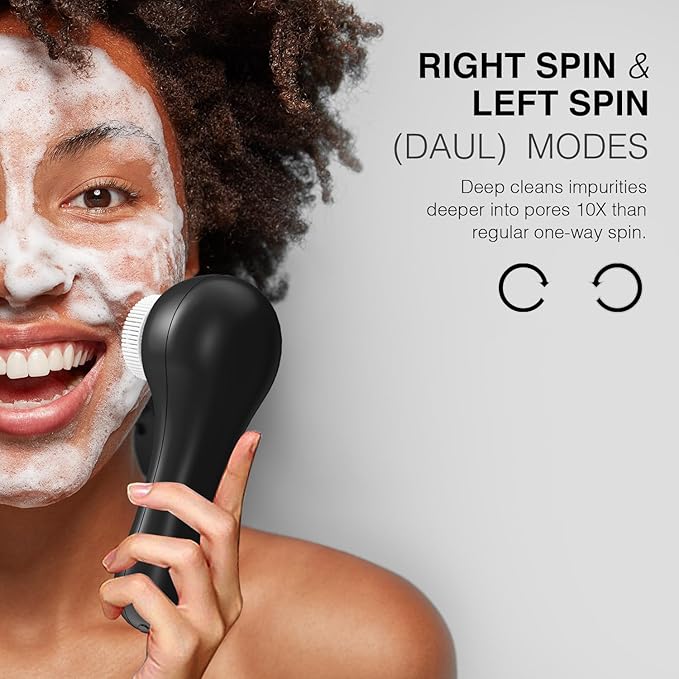 UMICKOO Electric Facial Cleansing Brush, 2-Way Rotating Face Scrubber - Image 3