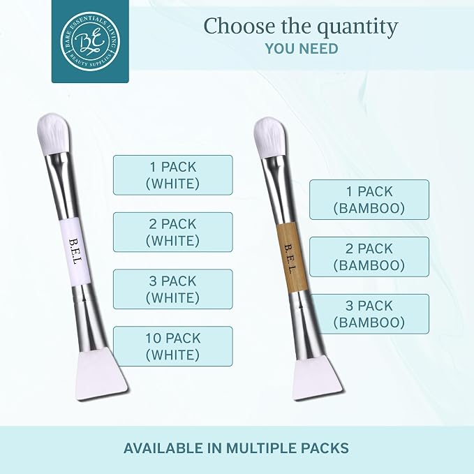 Bare Essentials Living Clay Face Mask Brush Dual Soft Silicone Face Mask - Image 6