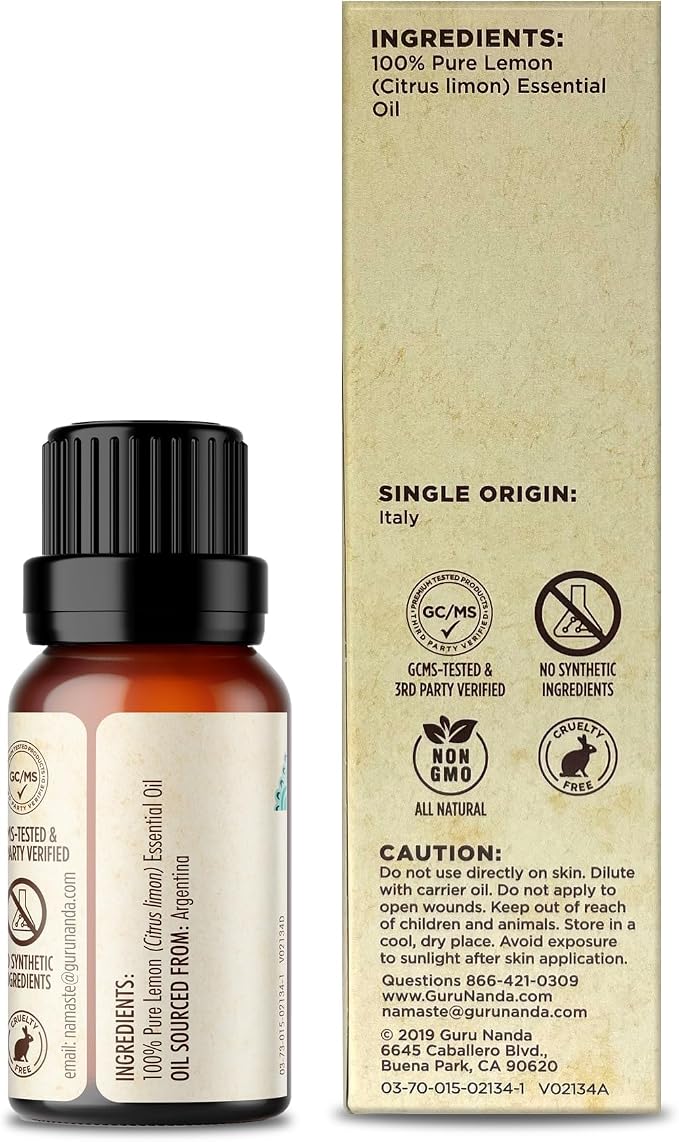 GuruNanda Lemon Essential Oil - Image 7