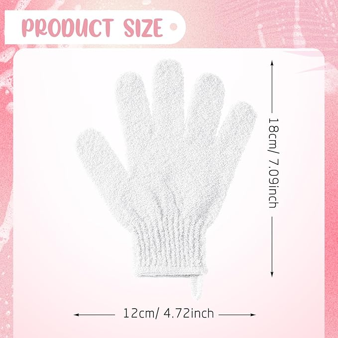 Didaey 104 Pcs Exfoliating Glove Bulk Shower Gloves - Image 2