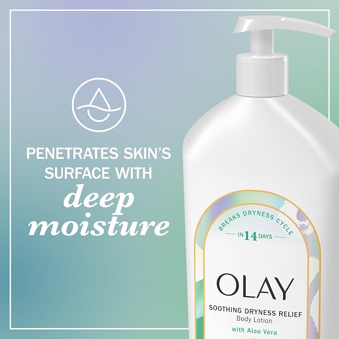 Olay Body Lotion for Women, Soothing Dryness Relief, 24hr Moisturizing & Deep - Image 5